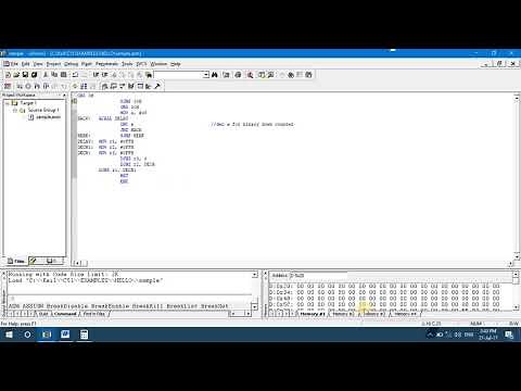 Assembly language program (8051) to implement Hexadecimal up/down counter.