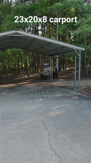 23x20x8 custom carport #diy #construction