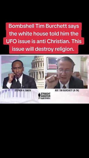 Rep Tim Burchett was told by the white house this ufo issue is anti Christian. ETs dont and never have heard of man created religion #Aliens #AREA51 #UFO #uap #Disclosure