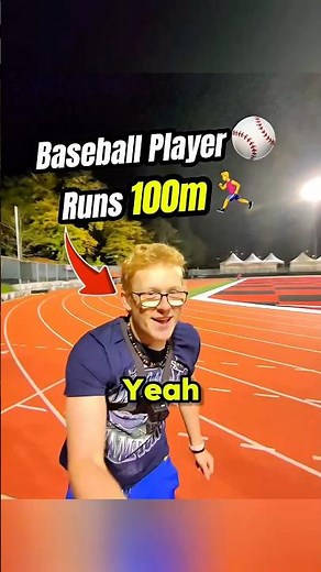 How FAST Can a BASEBALL PLAYER Run 100m? 🏃‍♂️💨