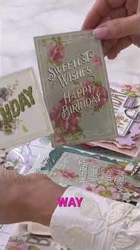 Vintage Ephemera: Craft Beautiful Vintage Cards Today! #shorts