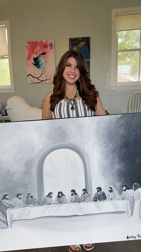 27K views · 960 reactions | Anyways…here’s my last supper painting  | Pop of Color | Facebook