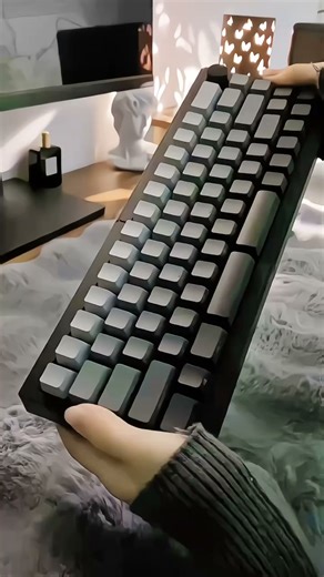 佐赫ST68分裂式分体式机械键盘无线蓝牙客制化人体工学办公静音 三模 ST68黑色+极昼 流星轴【快速触发】