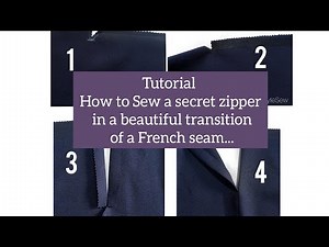 How to sew a secret zipper in a beautiful transition of a French seam in the seam.#handmade #sew