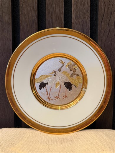 The Hamilton Collection New Years Day Pine & Crane Chokin Plate - 6" - Etsy Canada