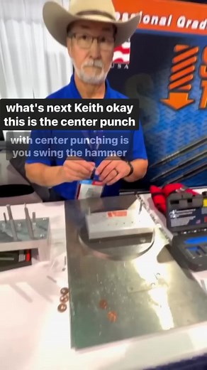 “You can’t mess this up” #springtools #centerpunch #construction #demonstration #hammer | Stanley "Dirt Monkey" Genadek