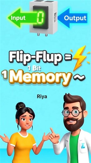 Flip-Flop = Memory in Electronics 🤯⚡