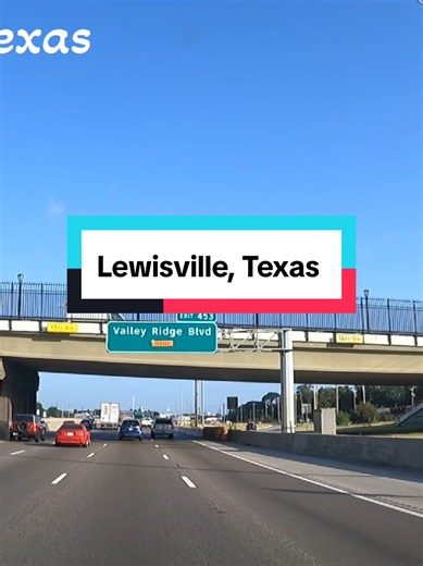 Lewisville, Texas: I-35E North in Dallas-Fort Worth Metroplex