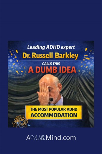 Extra time is one of the most common ADHD accommodations. But Dr. Russell Barkley explains why it may not be the most effective. There’s a better option. Dr. Barkley discusses this concept in his talk “ADHD is Time Blindness,” presented at the 2009 CADDAC conference.