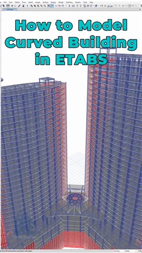 Be Pro Engineer on Instagram: "How to Model A Complex Curved Building in ETABS Here’s how we define three grid systems — two polar and one Cartesian — for a curved twin-tower model in ETABS. Stay tuned for the next part where we’ll move on to the slabs! #ETABS #StructuralEngineering #ETABSTutorial #CurvedBuilding #BuildingDesign #StructuralModeling #CivilEngineering #ETABSModel #StructuralAnalysis #SeismicDesign"