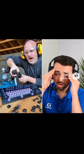 Cleaning a Keyboard with 150 PSI (Keys Everywhere!) ⌨️💨