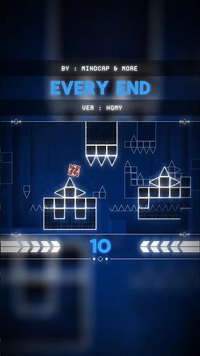 TOP 10 HARDEST EXTREME DEMON IN GD🔥 #geometrydash #gddemon #gdupdate #gd #extremedemon #shorts #fyp