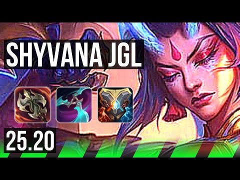 SHYVANA vs TRUNDLE (JGL) | Rank 1 Shyvana, Quadra, 19/4/8, Dominating | BR Grandmaster | 25.20