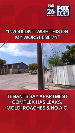 Tenants at Aqua Bella Apartments in Houston say they’re dealing with leaks, mold, pests, and no AC. Some families say conditions are so bad, they’ve had to stay in motels. FOX 26’s Jillian Hartmann spoke to the residents and reached out to the complex managers. | FOX 26 Houston