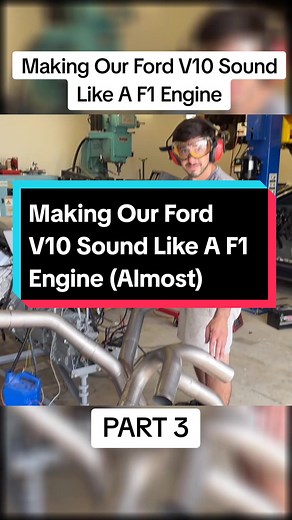 Making Our Ford V10 Sound Like A F1 Engine In Part 3, we weigh the 40V V10, make a custom X Pipe, and rev it so you can hear how much the X pipe changed the sound. The engine is pretty much ready to go into the 2017 Lincoln Continental! Check out the YouTube channel for more! #viral #foryou #sound #exhaust #v10 #amazing #f1 #lfa