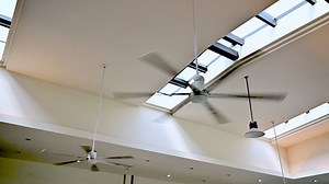 Electric Ceiling Fan Hanging Rotating On Stock Footage Video (100% Royalty-free) 1096532047 | Shutterstock