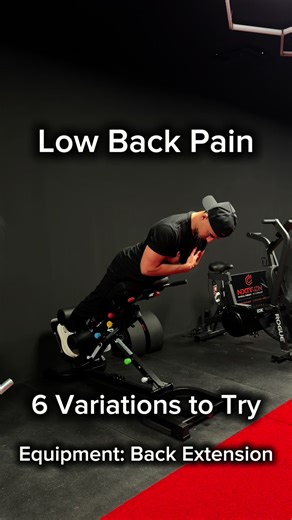 The back extension machine can be an excellent source to start building strength/capacity on. Variations Shown: - ISO Hold: Beneficial for acute/chronic back pain. - Overcoming ISO: Great for rate of force development. - Loaded ISO: Progression for the ISO hold to build capacity. - Loaded Full Range: Once holds get easy / pain decreases. - Extension Rotation: Teach the spine how to rotate again. (Painful spines don’t like to rotate) - Loaded Ext Rot: Build up strength while exposing the spine to