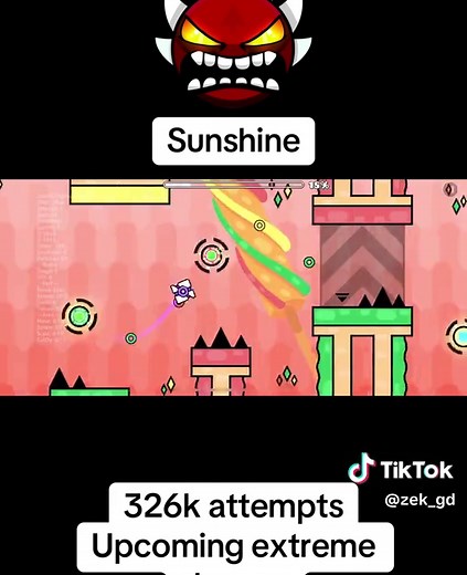 Sunshine: A Challenging Geometry Dash Extreme Demon