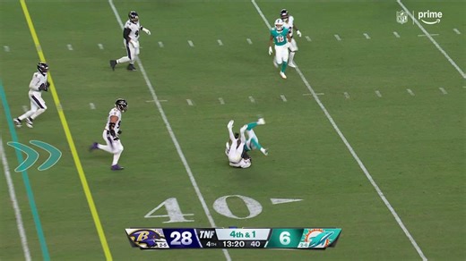 Tua Tagovailoa's 7-yard pass to Cedrick Wilson ends in a summersaulting finish