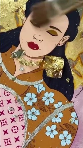 Transform Your Art with Variegated Gold Leaf