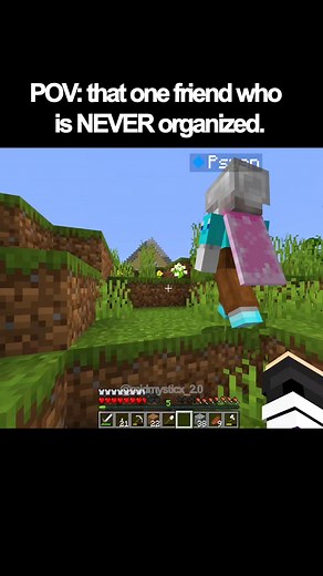 4.7K views · 134 reactions | POV: that one friend who is NEVER organized. #minecraft #gaming #girl #vs #boy #minecraftmemes #funny #meme #fyp #midmysticx | Midmysticx | Facebook