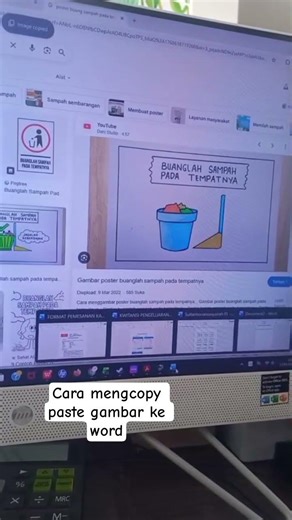 Tutorial Copy Paste image ke Ms.Word #fypyoutube #food #viralvideo #shorts #ilmu