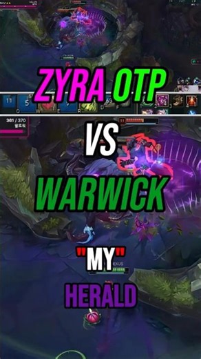 Zyra vs Warwick for Rift Herald #leagueoflegends #zyra #lol #twitchstreamer #twitch