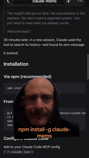 Claude just got long term memory claude-mems | claude