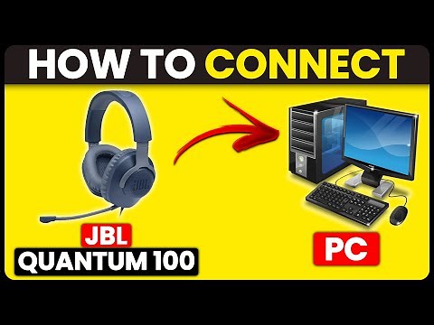How To Connect JBL Quantum 100 To PC (How To Set Up And Pair JBL Quantum 100 To PC)