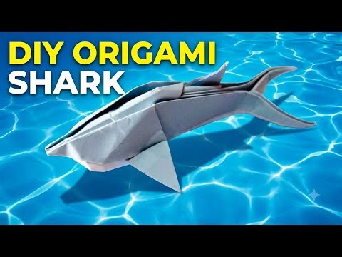 Origami: Shark - Origami Easy Tutorial | How to make a paper shark |Paper Craft|Origami 3d #diy 
