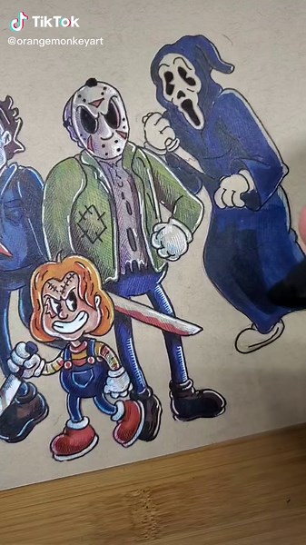 Ghostface as a Vintage Cartoon: Who's Next?