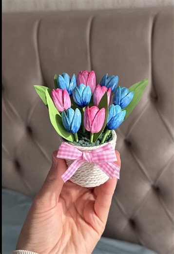 DIY Pistachio Shell Tulip Craft Ideas