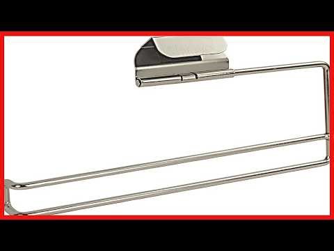 Sleek Steel Over-the-Cabinet Paper Towel Holder: Effortless Storage Upgrade