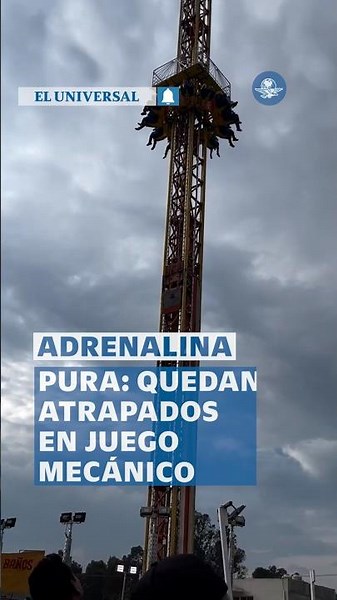 Sienten el verdadero terror: falla en juego mecánico deja a doce personas atrapadas en las alturas