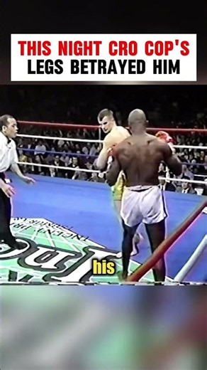 The night Cro Cop's legs betrayed him. #boxing #mma