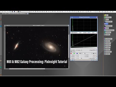 M81 "Bode's Galaxy & M82 "Cigar Galaxy": Pixinsight Processing Tutorial (OSC Galaxy Processing)