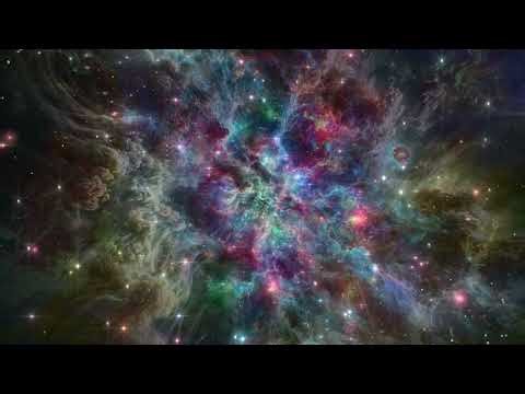Colorful 4K Space ● Cosmic Nebula | Musical Travel ● Relaxing Glowing Mediation Stars Screensaver