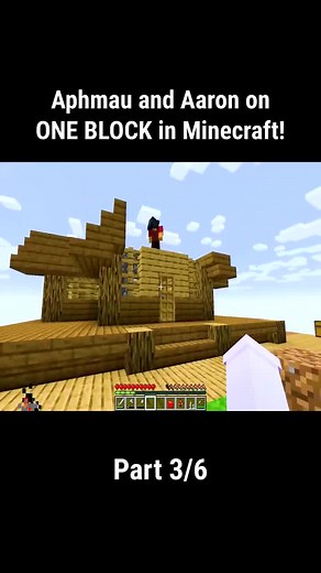 Aphmau and Aaron on ONE BLOCK in Minecraft! - Part 3-6