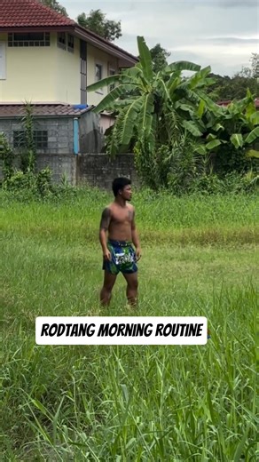 Rodtang morning daily routine. idol ko talaga ito. #onechampionship #muaythai | Talksportsph.tv
