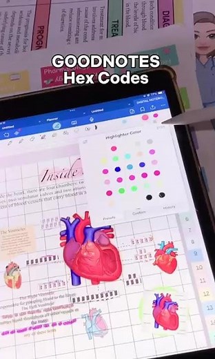 🎨 Goodnotes HEX Code Guide | Customize Your Digital Planner & Notes | FREE Color Palette!