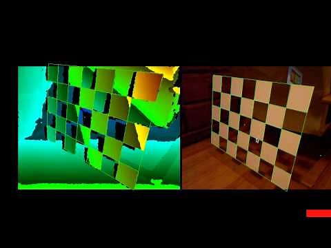 Intrinsic Kinect Camera Calibration with Semi-transparent Grid