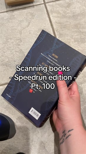 📚 Scanning books - Speedrun edition pt. 100 🏎️ #booktok #librarytok #scanning #scanningbooks #asmr