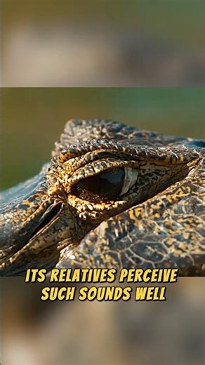 How Caimans Purr. Scary sound of vibration in water