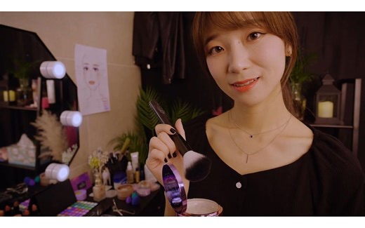 【中文字幕】【latte拿铁助眠】Backstage Makeup & Hair Styling