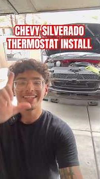 Fixing thermostat on my Chevy Silverado.