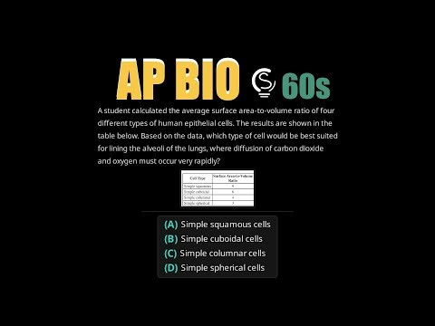 AP Biology: Master Surface Area-to-Volume Ratio (2020 Question 47) | Sovi AI