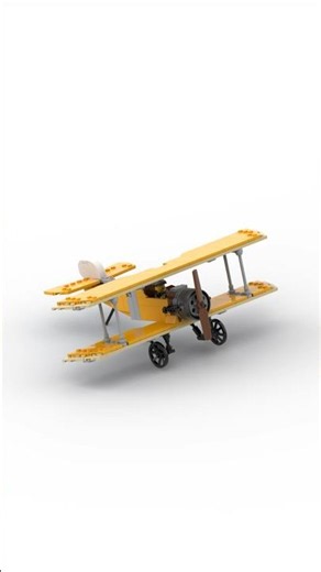 Lego Biplane MOC animated build Moc by vinsont21 on Bricklink #lego #plane #biplane