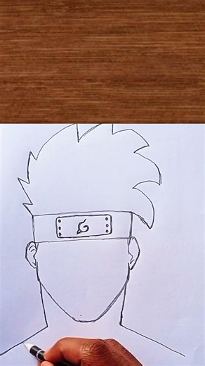 How to Draw Kakashi Easy | Naruto Drawing for Beginners #shorts