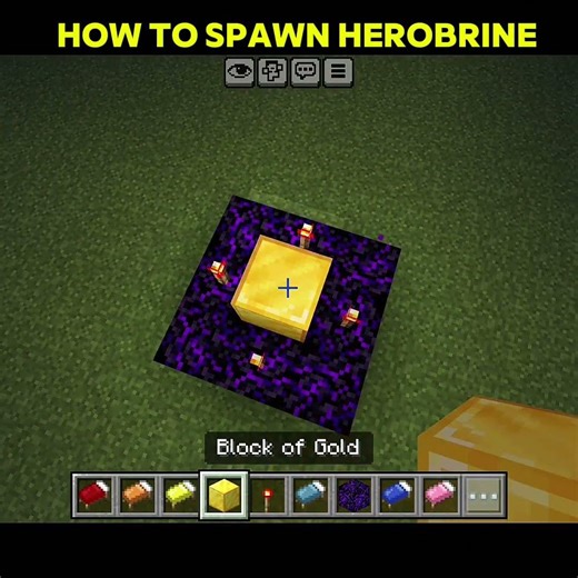 HOW TO SPWAN HEROBRINE IN MINECRAFT 🥀#tranding
