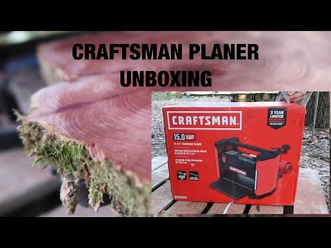 CRAFTSMAN 15-Amp 2-Blade Benchtop Planer! Unboxing and first time use!